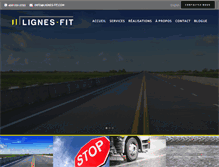 Tablet Screenshot of lignes-fit.com